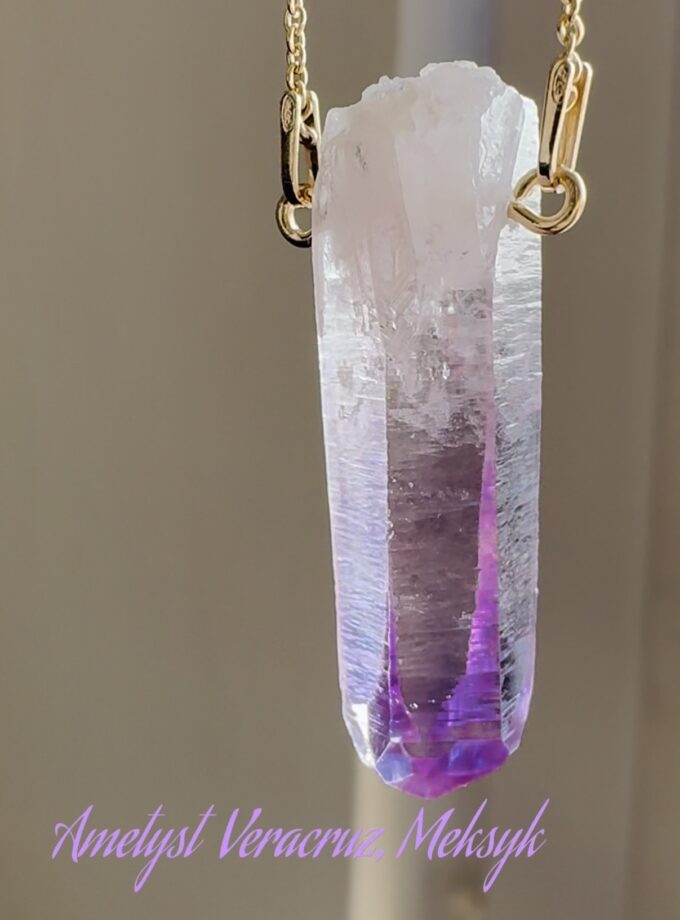 Naszyjnik z dużym Ametystem z Veracruz, Meksyk