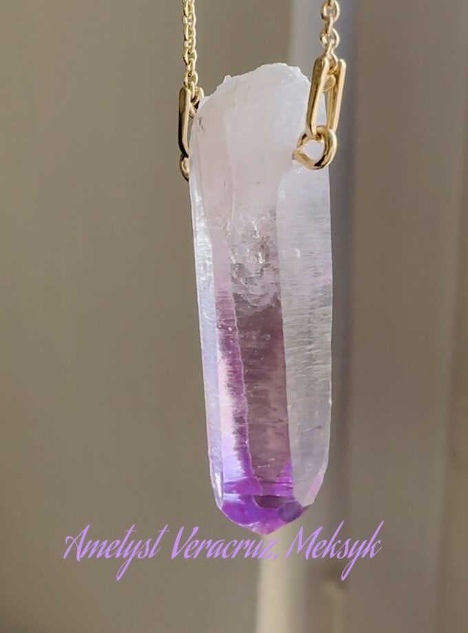 Naszyjnik z dużym Ametystem z Veracruz, Meksyk
