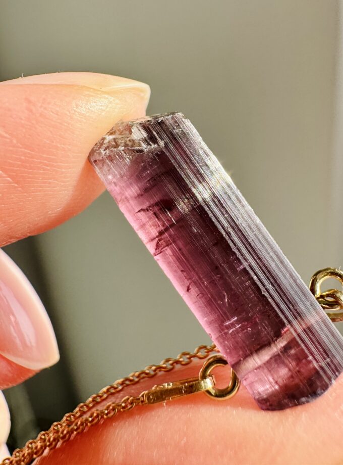 Naszyjnik z Rubelitem z Afganistanu