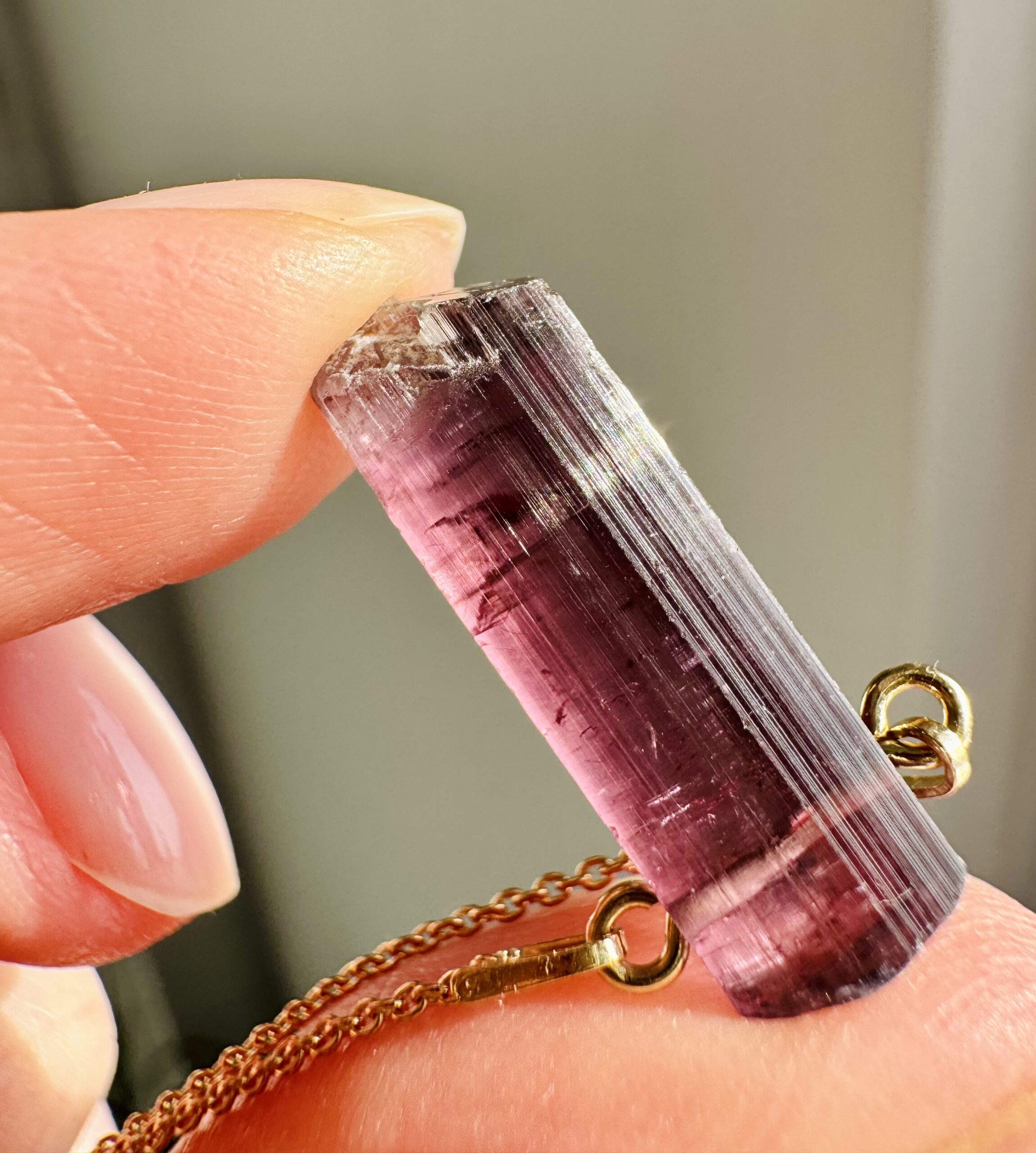 Naszyjnik z Rubelitem z Afganistanu - obrazek 4