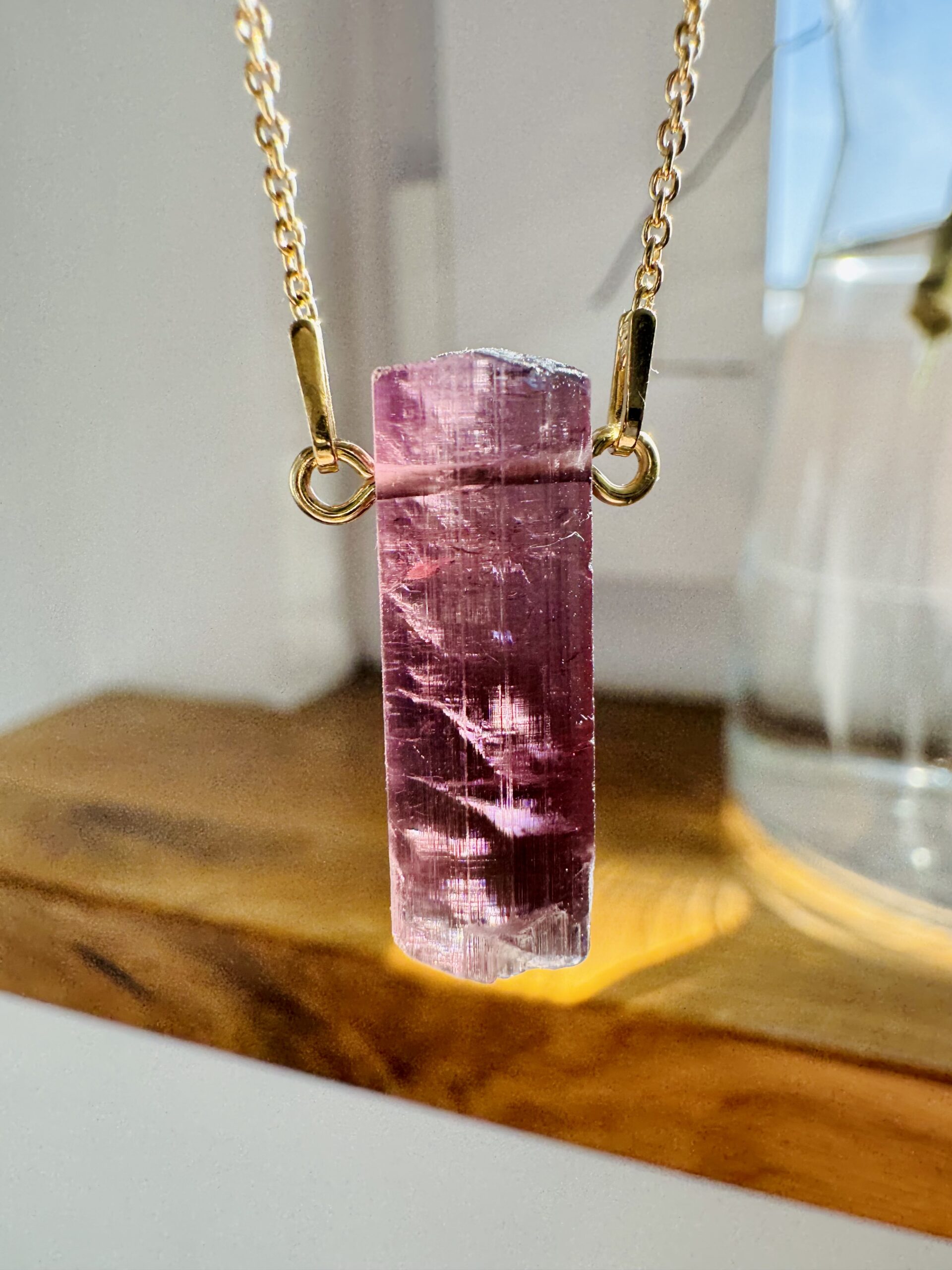 Naszyjnik z Rubelitem z Afganistanu