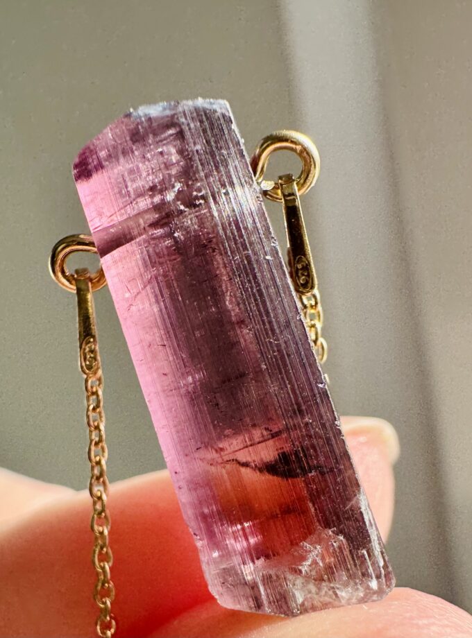 Naszyjnik z Rubelitem z Afganistanu