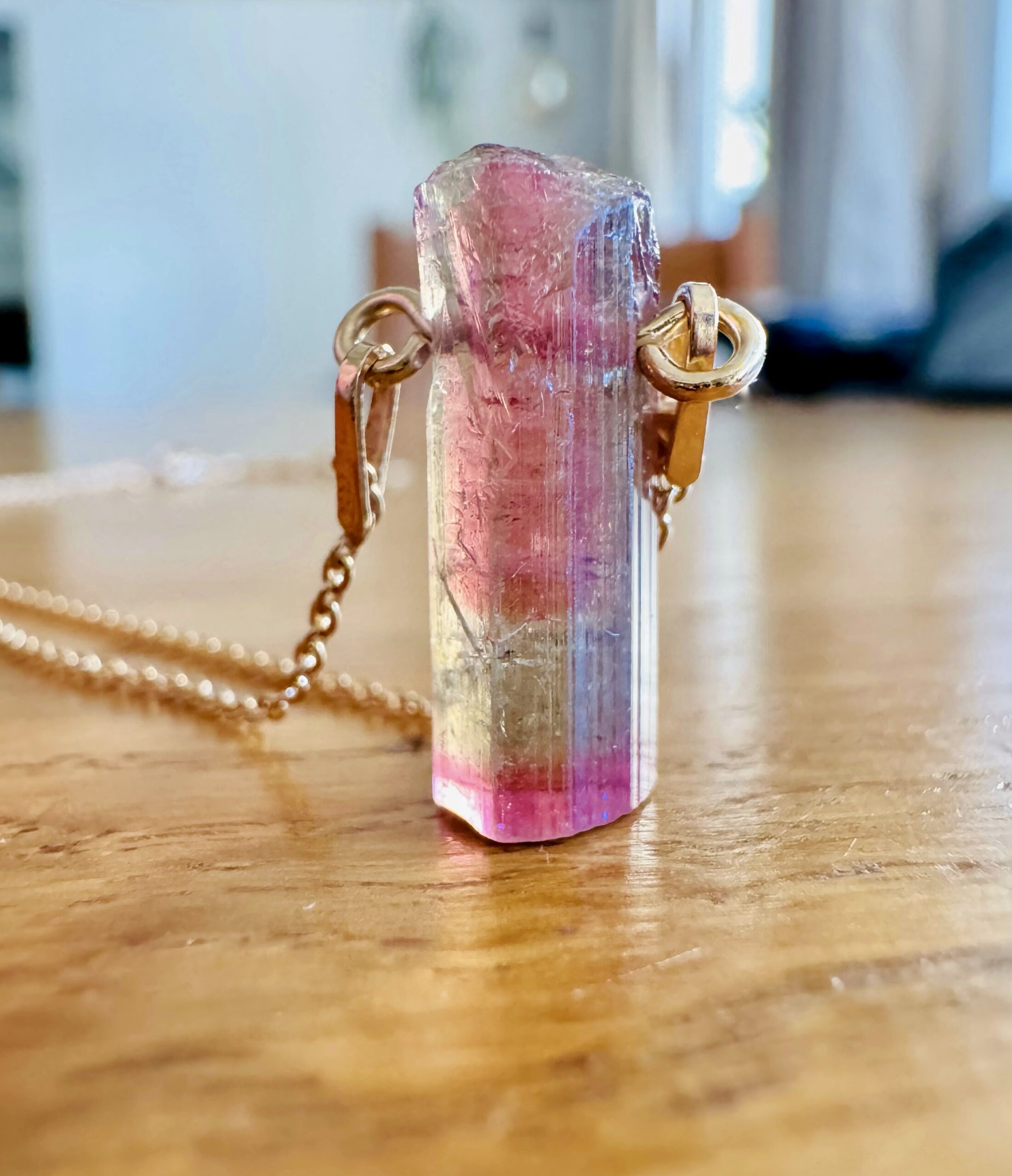 Naszyjnik z Turmalinem Arbuzowym, Afganistan