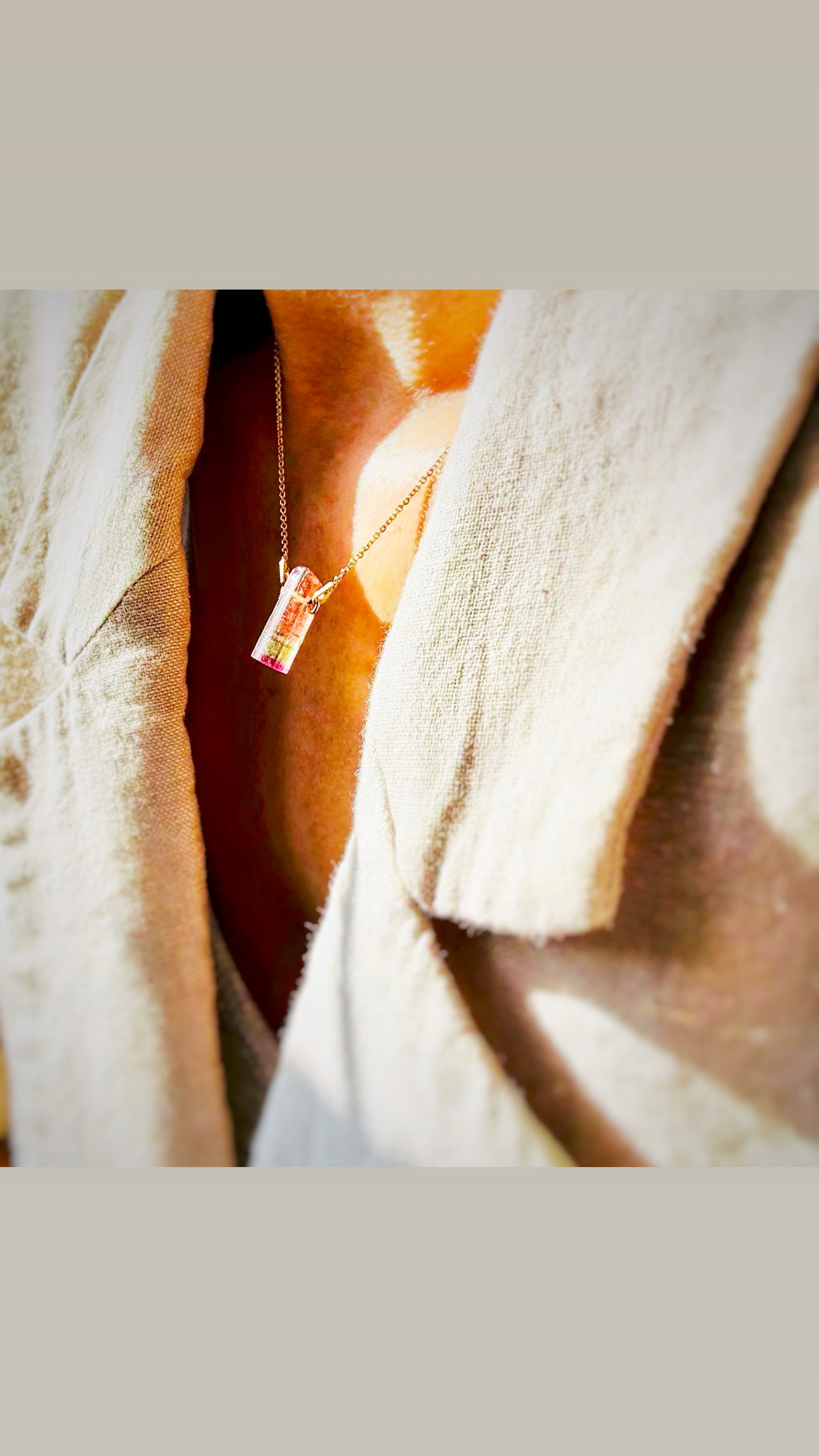 Naszyjnik z Turmalinem Arbuzowym, Afganistan - obrazek 6