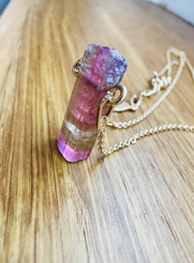 Naszyjnik z Turmalinem Arbuzowym, Afganistan