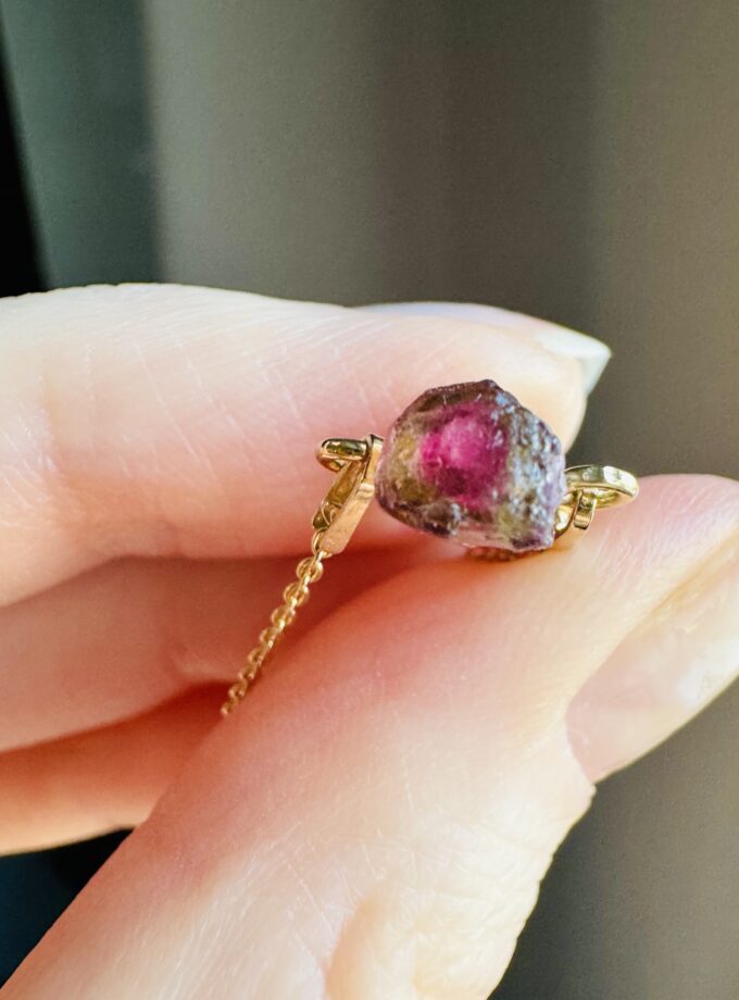 Naszyjnik z Turmalinem Arbuzowym, Afganistan