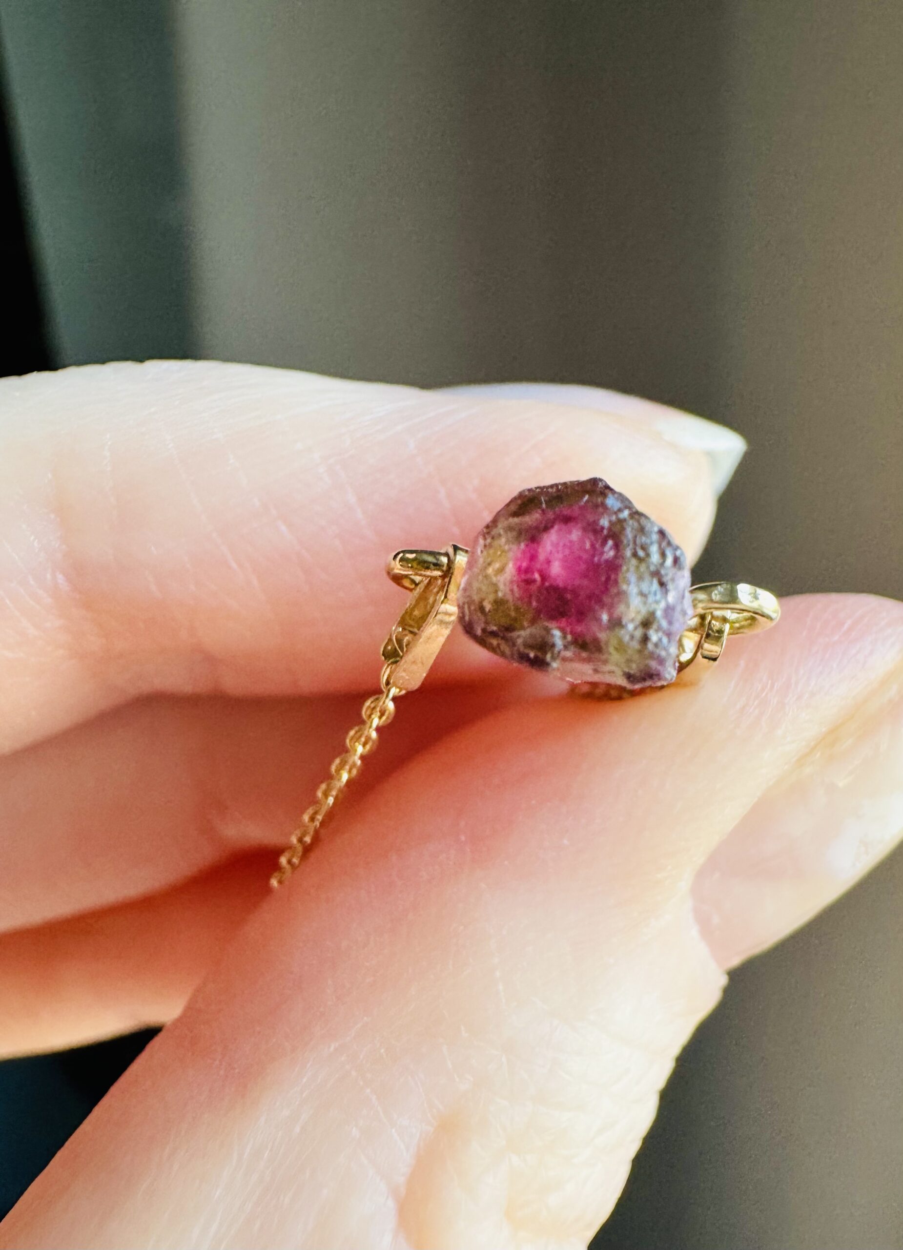 Naszyjnik z Turmalinem Arbuzowym, Afganistan - obrazek 4