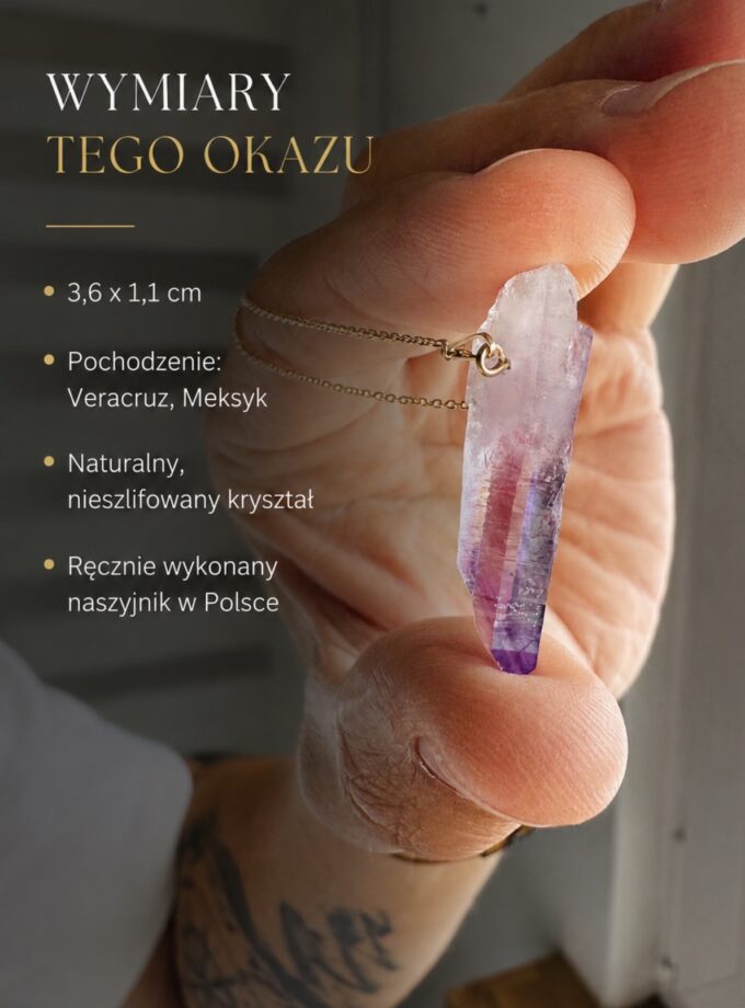 Naszyjnik z Ametystem z Veracruz, Meksyk