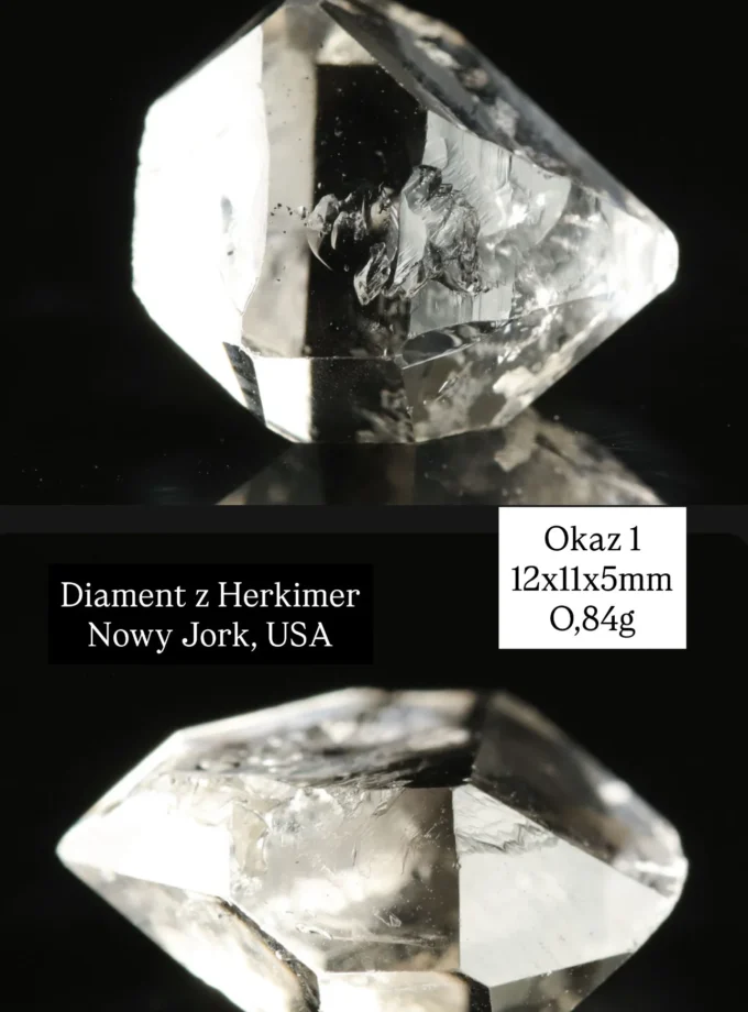 Naszyjnik z Diamentem z Herkimer, USA