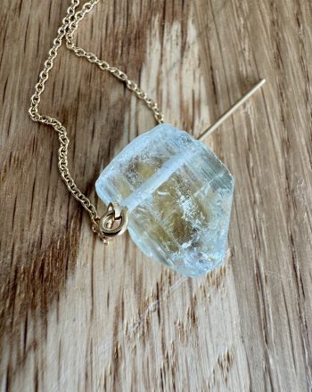 Naszyjnik z Topazem Aqua Blue z Nigerii (2)