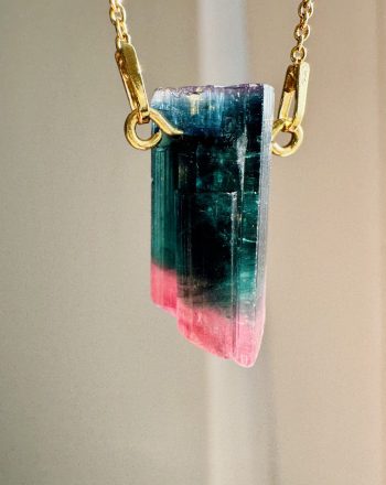 Naszyjnik z trójkolorowym Turmalinem z Paprok, Aganistan (16)